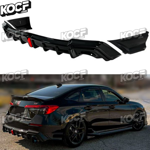 Rear Trunk Diffuser Compatible 2022-Present Honda Civic 4 Door Models - VIP Price