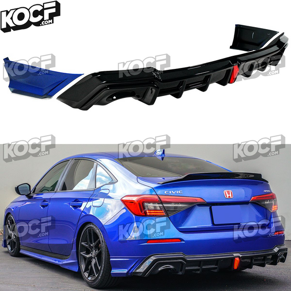 Rear Trunk Diffuser Compatible 2022-Present Honda Civic 4 Door Models - VIP Price
