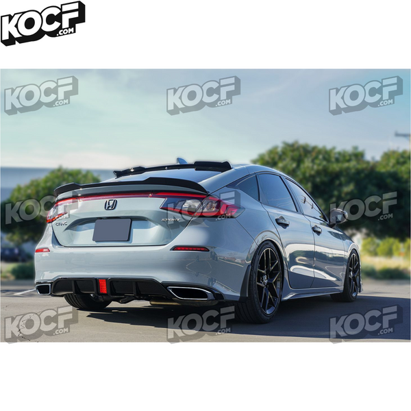 V2 LED Shark Fin Diffuser Compatible for 2022-Present Honda Civic 5 Door Hatchback Models - VIP Price