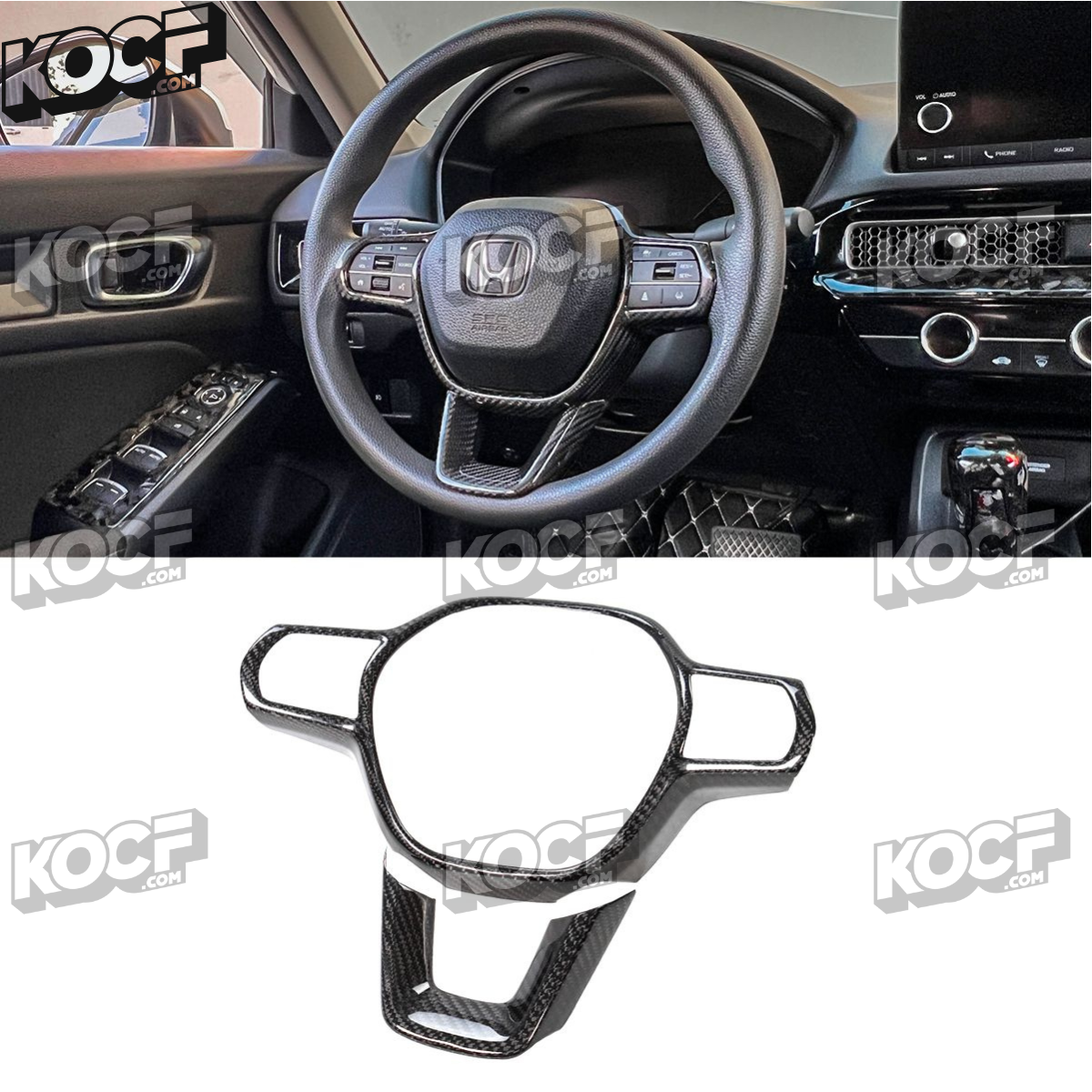 Steering Wheel Cover Compatible Fits 2022-Present 11th Gen Honda Civic ...
