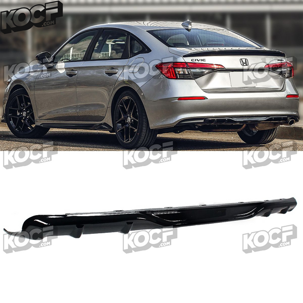 Rear Trunk Diffuser Compatible 2022-Present Honda Civic 4 Door Models