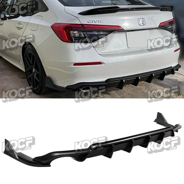 Rear Trunk Diffuser Compatible 2022-Present Honda Civic 4 Door Models - VIP Price