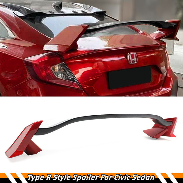 Trunk Spoiler Compatible 2016-2021 Honda Civic 4 Door Sedan