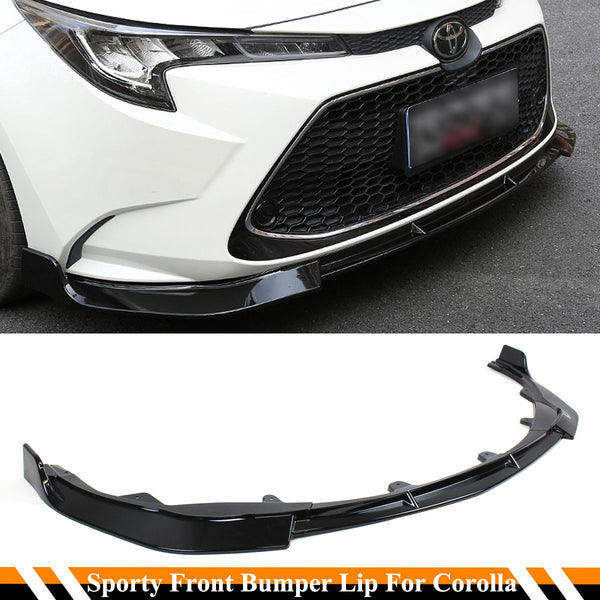 Front Bumper Lip Compatible 2020-2024 Toyota Corolla 4 Door Sedan LE XLE Model Only - VIP Price