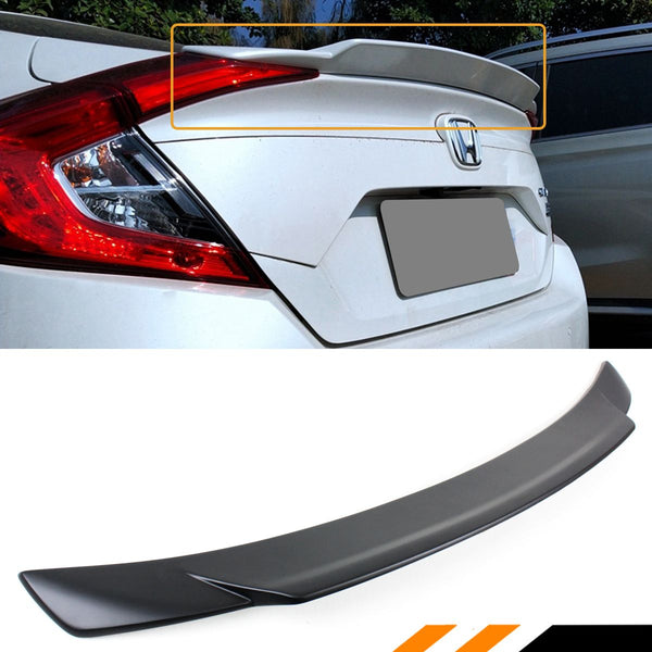 Trunk Spoiler Compatible 2016-2021 Honda Civic 4 Door Sedan Model