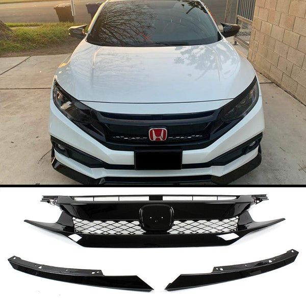 Front Grill Compatible 2019-2021 Honda Civic 4 Door And 2 Door Models Non-Si