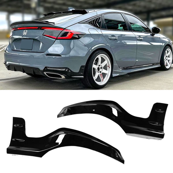 Rear Bumper Spats Compatible For 2022-2024 Honda Civic Hatchback Models