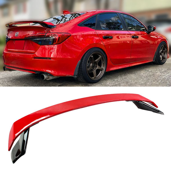 Rear Trunk Spoiler Compatible 2022-2024 Honda Civic 4 Door Sedan Model