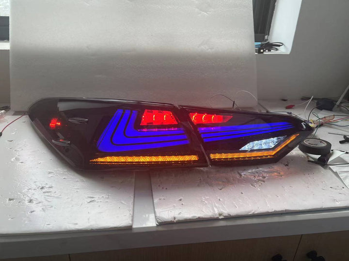 RGB Color Changing Tail Lights LED Sequential Compatible for 2018-2024 Toyota Camry