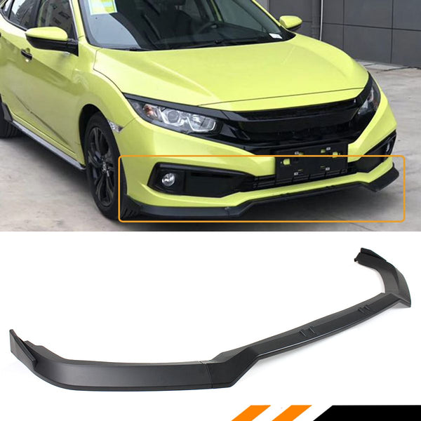 Front Lip  Compatible 2019-2021 Honda Civic 2 Door Coupe And 4 Door Sedan