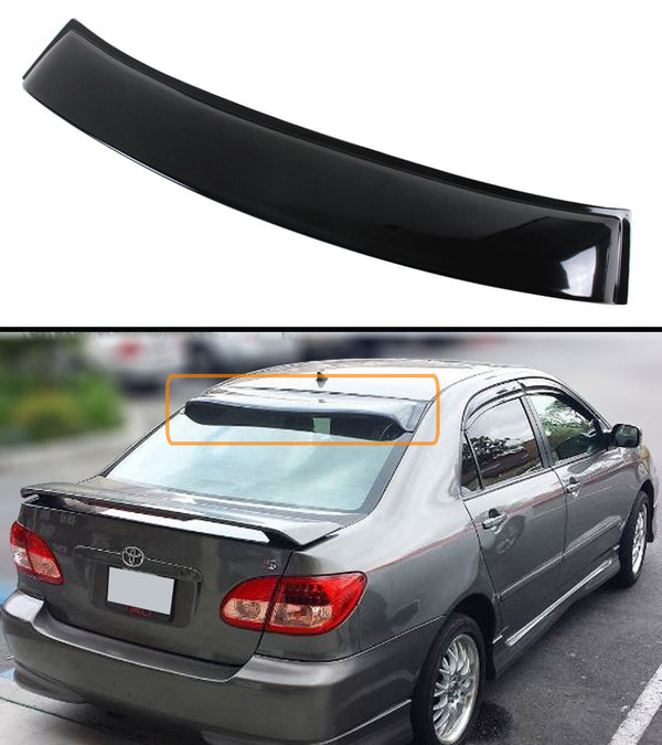 Rear Roof Spoiler Compatible 2003-2008 Toyota Corolla 4 Door Model