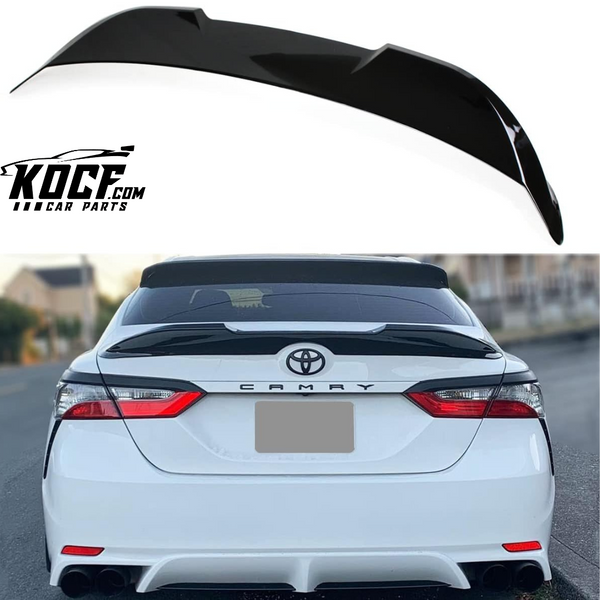 TR Style High Kick Duckbill Rear Trunk Lid Spoiler Replacement Compatible for 2018-2024 Toyota Camry All Models