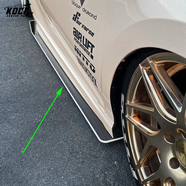 Carbon Fiber or Aluminum Splitter Side Skirts for 2018-2024 Toyota Camry