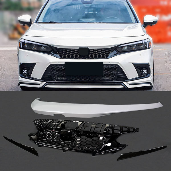 Front Grill Trim Compatible 2022-2024 Honda Civic All Models