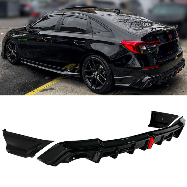 Rear Trunk Diffuser Compatible 2022+ Honda Civic 4 Door Models