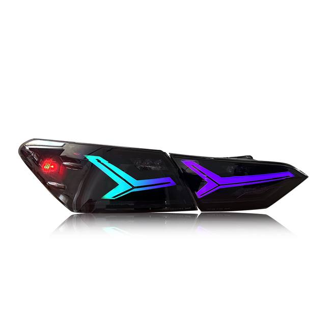 V2 RGB Lambo Tail Lights LED Sequential Compatible for 2018-2024 Toyota Camry