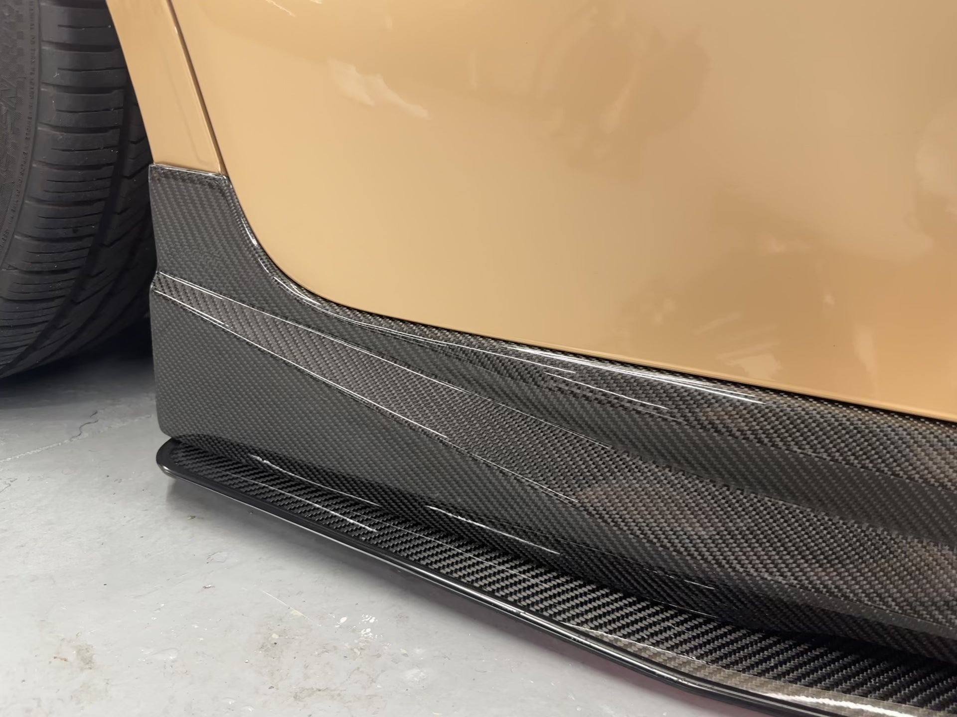 Carbon Fiber Side Skirts for 2018-2024 Toyota Camry Compatible Real Carbon Fiber