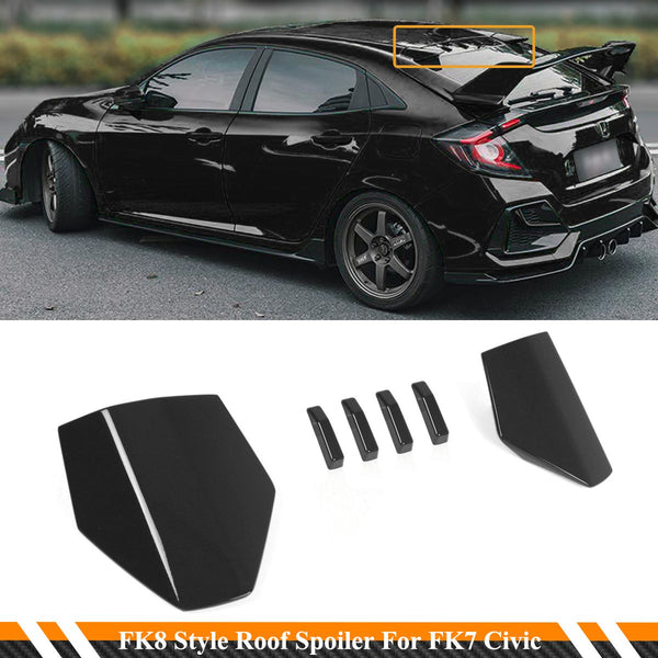 FK8 Style Roof Spoiler Compatible 2016-2021 Honda Civic 5 Door Hatchback