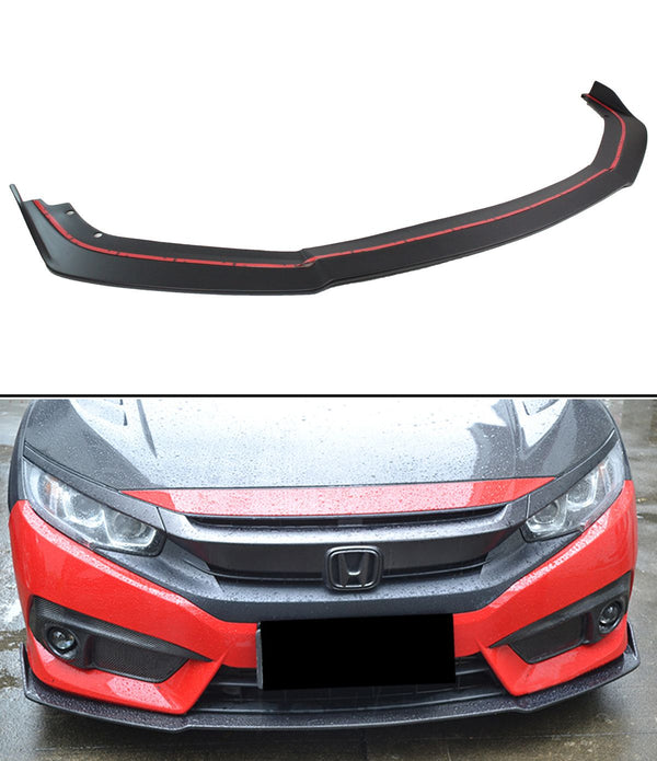 Front Lip Compatible 2016-2018 Honda Civic 4 door and 2 Door Model