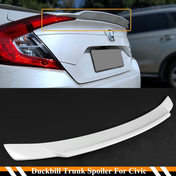 Duckbill Spoiler Compatible 2016-2021 Honda Civic 4 Door Sedan Model