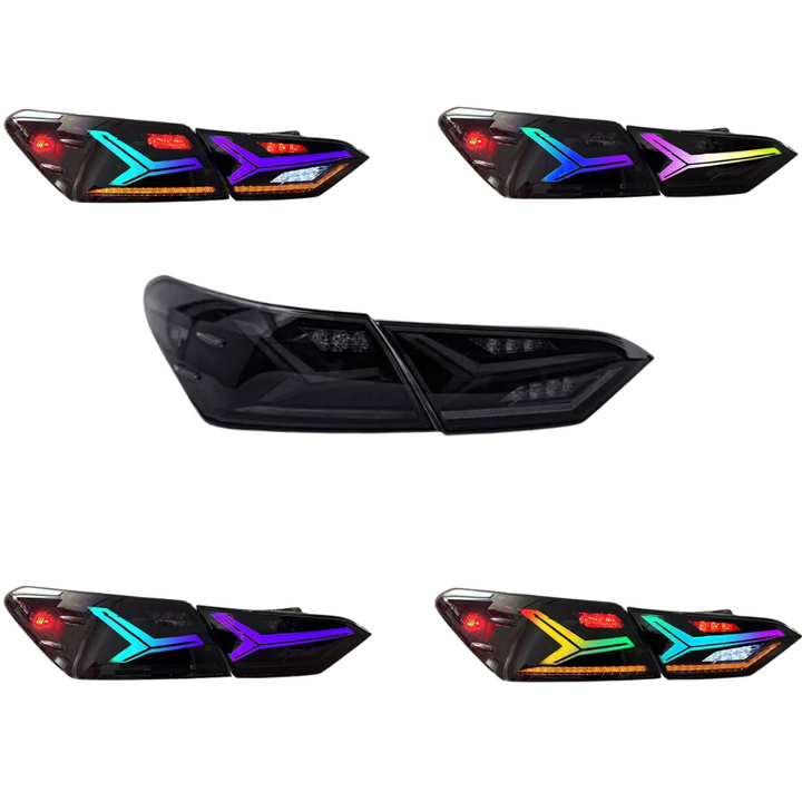 V2 RGB Lambo Tail Lights LED Sequential Compatible for 2018-2024 Toyota Camry