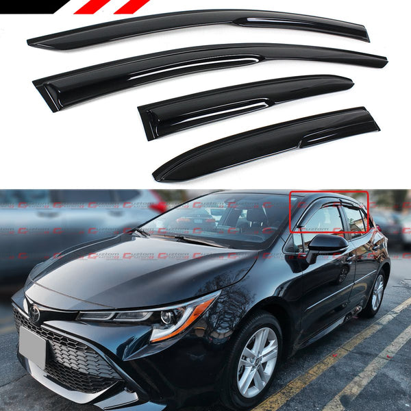 Window Visor Vent Shade Compatible 2019-2024 Toyota Corolla Hatchback Models Only - VIP Price