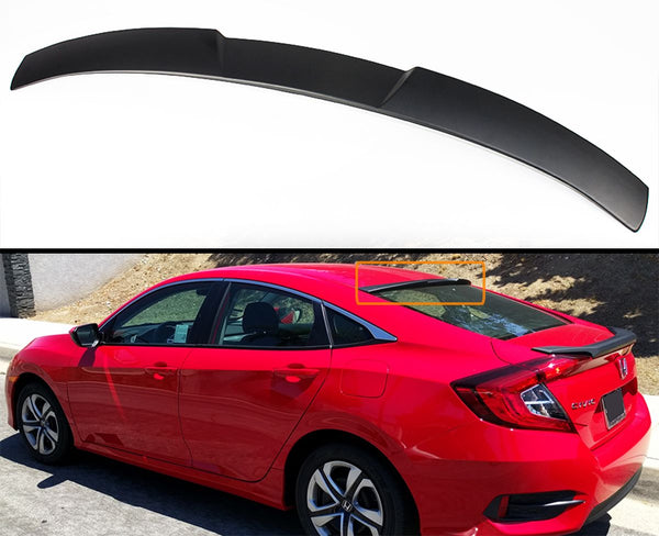 Roof Spoiler Compatible 2016-2021 Honda Civic 4 Door Sedan Model