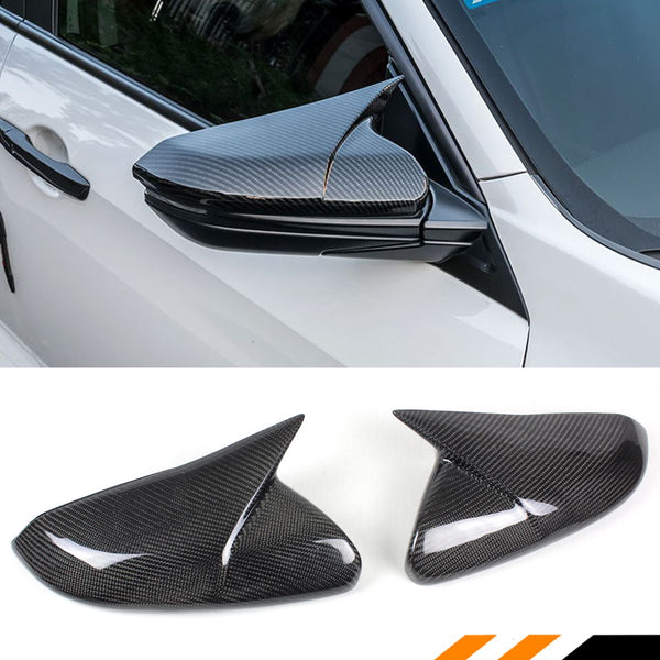 Carbon Fiber Mirror Cap Covers Compatible 2016-2021 Honda Civic All Models