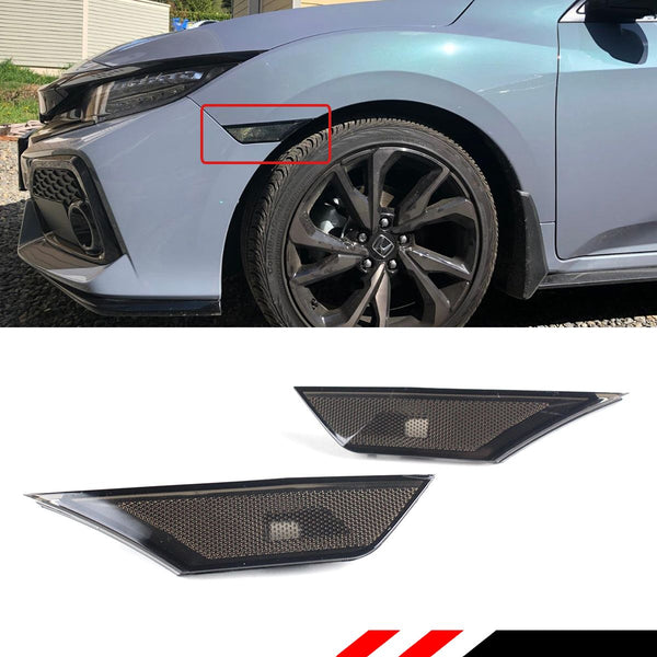 Smoke Tinted Side Light Compatible 2016-2021 Honda Civic Models