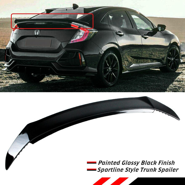 Trunk Spoiler Compatible 2017-2021 Honda Civic 5 Door Hatchback Model