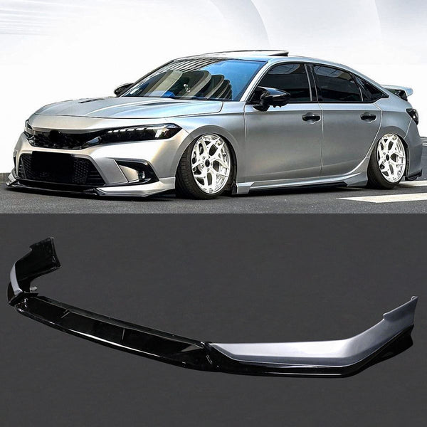 GF Bodykit 2 Tone Front Lip Kit For 22+ Honda Civic Compatible For 2022+ Honda Civic All Models