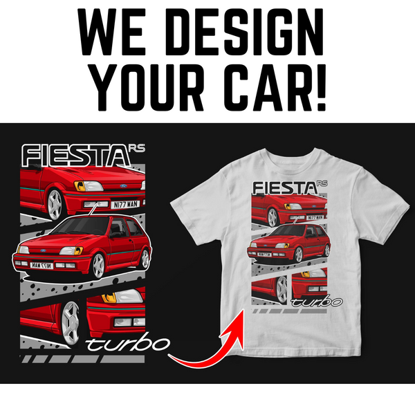 We Make a Design With Your Car Pictures! Includes 1 T-Shirt or Hoodie!