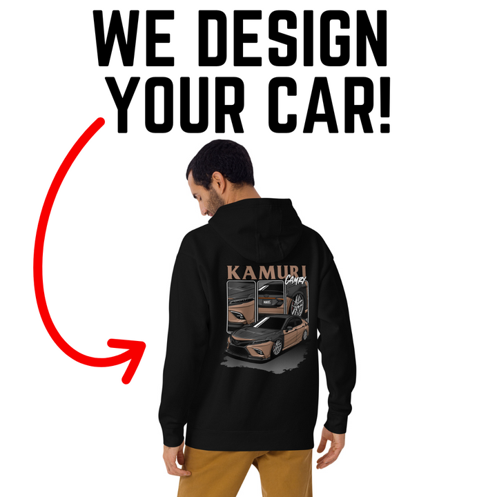 We Make a Design With Your Car Pictures! Includes 1 T-Shirt or Hoodie!