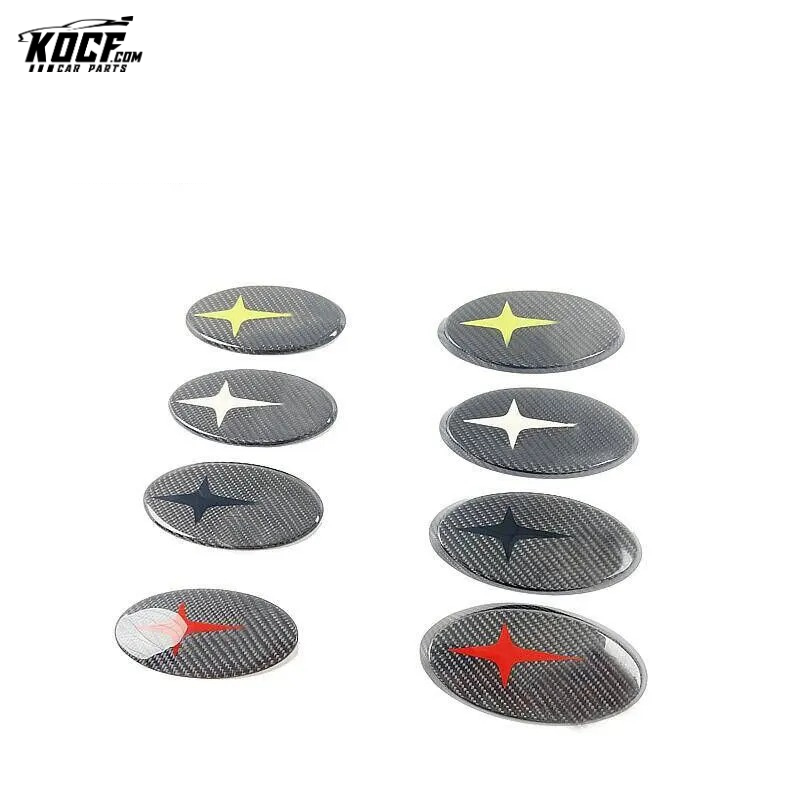 Custom Jdm Emblems JDM custom Carbon Fiber Frameless Front & Rear Set Emblem Badge For 15 ...
