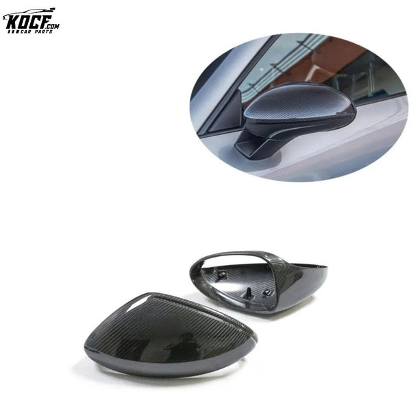 DRY-Replacement Carbon Fiber Side Mirror Cover Shell For Porsche Cayman 718 boxster Cayman