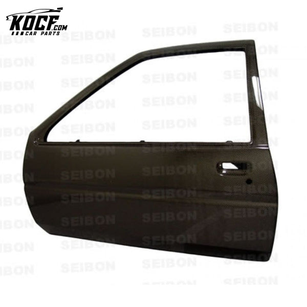 Seibon OEM-STYLE CARBON FIBER DOORS FOR 1984-1987 TOYOTA COROLLA AE86 *OFF ROAD USE ONLY! (PAIR)