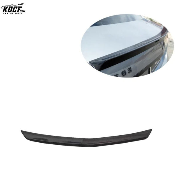 V Type Carbon Fiber Rear Spoiler For Mercedes Benz E Class W212 Sedan 2010-2016