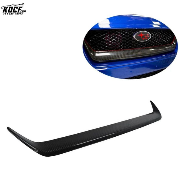 Fit Subaru WRX STI 2015-18 OEM style Carbon Fiber Front Bumper Grille Garnish Trim Cover