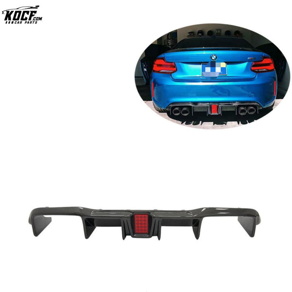 F87 M2 Diffuser with LED carbon fiber rear diffuser for BMW F87 M2 M2C