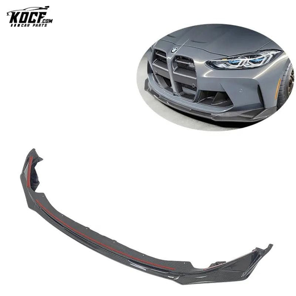 2022 Factory Customization G80 M3 VOR style Carbon Fiber Front Bumper Lip Spoiler Splitter Fit For BMW G80 M3 G82 G83 M4