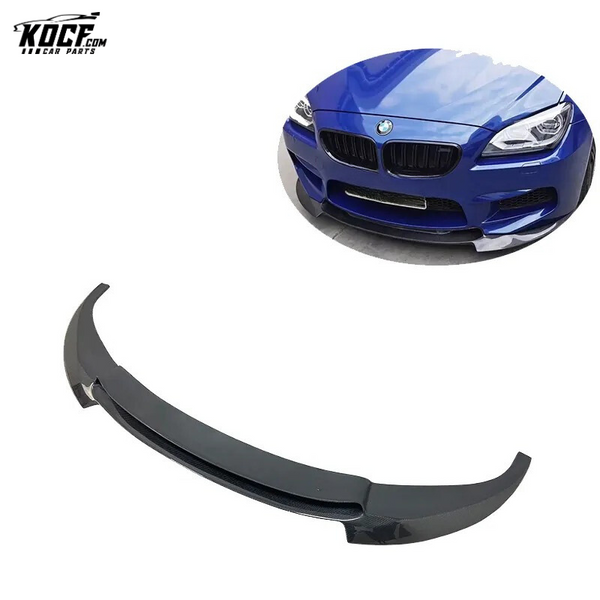 Vor Style carbon fiber front lip bumper spoiler splitter for BMW F06 F12 F13 M6