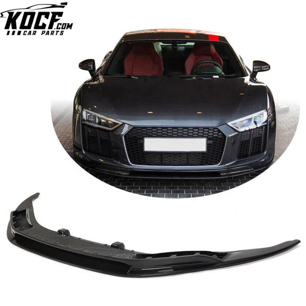 Auto Parts Front Lip Fit For Audi R8 V10 Gen 2 2016-2019 Dry Carbon Fiber Front Bumper Lip Spoiler