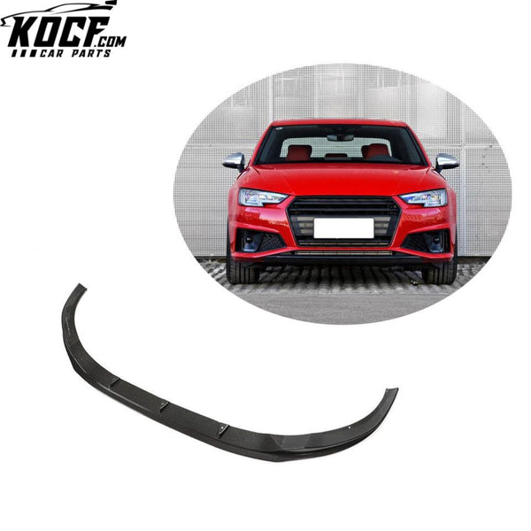 Carbon Fiber A4 S4 Front Diffuser Lip for Audi A4 S-LINE S4 Sedan 4-Door 2019