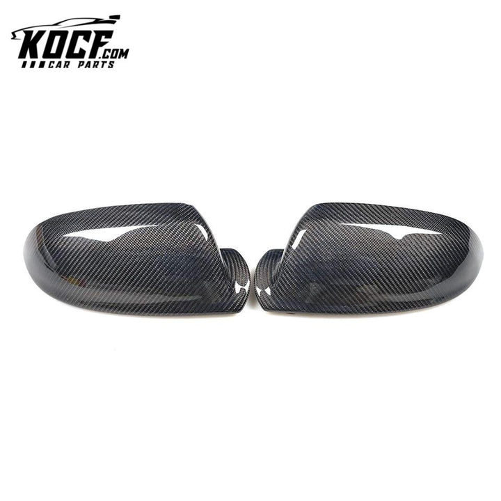 1:1 Replacement Carbon Fiber Door Rearview Mirror Covers Cap for Audi A8 D4 16-17