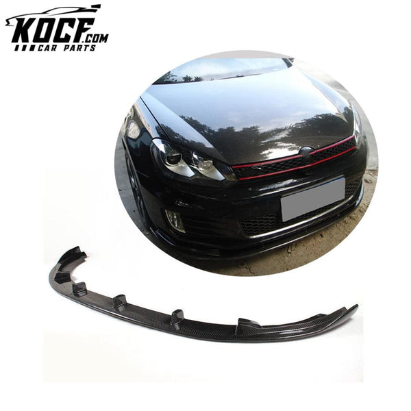 Carbon Fiber H2 Style MK6 Front Bumper Lip Kits for VW Golf VI MK6 GTI