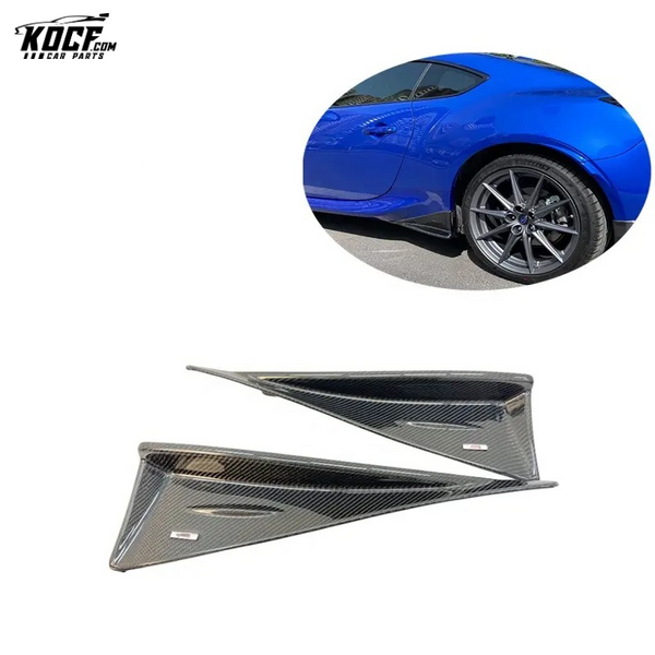 2022 BRZ GR86 Sti-P style Carbon Fiber Side Splitter Skirts Winglet For Subaru BRZ GR86