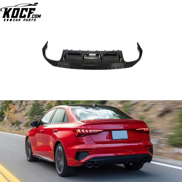 Carbon Fiber Facelift S3 Car Bumper Lip for Audi S3 8Y A3 SLINE Sedan 4-Door 2021-2022