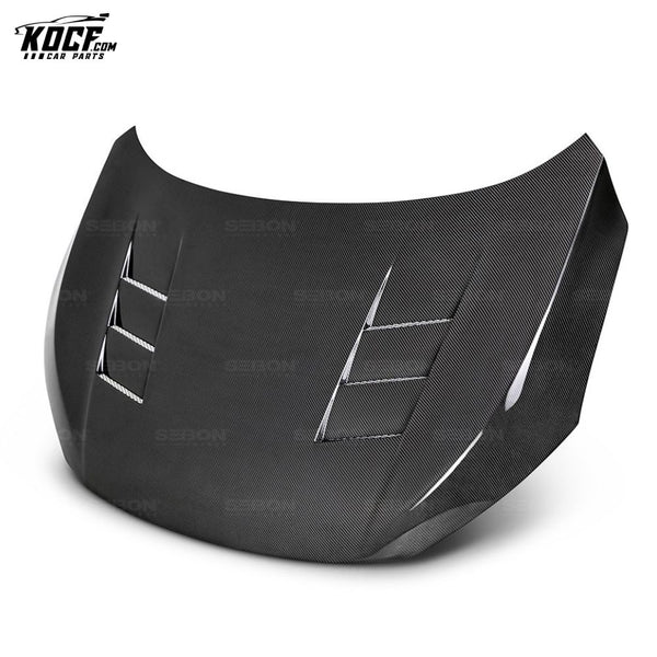 Seibon TS-STYLE CARBON FIBER HOOD FOR 2016-2021 HONDA CIVIC