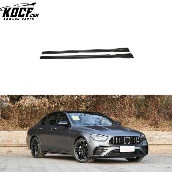 Carbon Fiber W213 E63 Car Side Skirts for Mercedes Benz E350 E450 E63 AMG Sport Sedan 2016- 2022