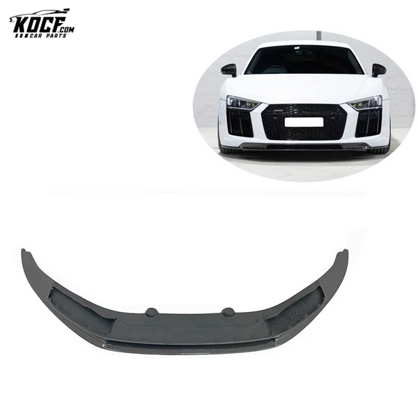 2017-19 VRS Style Carbon Fiber Front Bumper Lip Splitter Spoiler For Audi R8 V10 PLUS